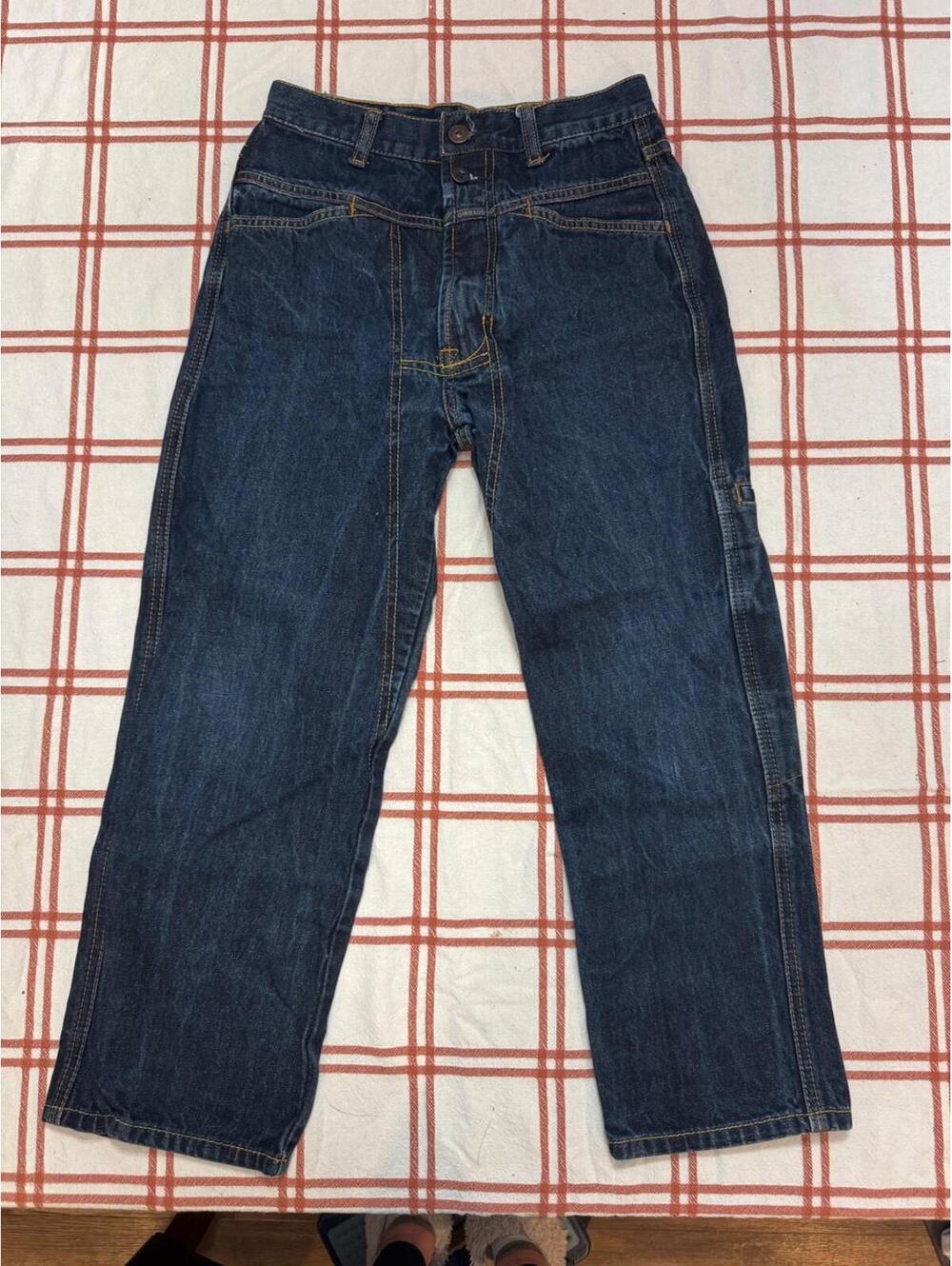 VTG Marithe Francois Girbaud Sz 25 Crop Sporty Cargo High Rise Jeans 90’s Y2K